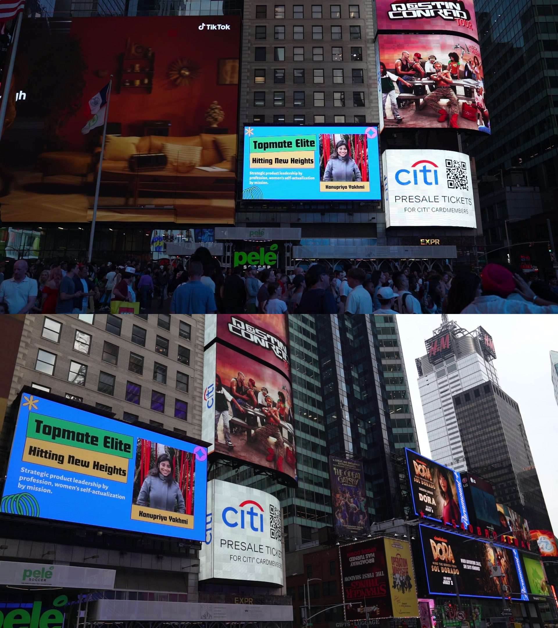 Kanupriya Yakhmi in Times Square